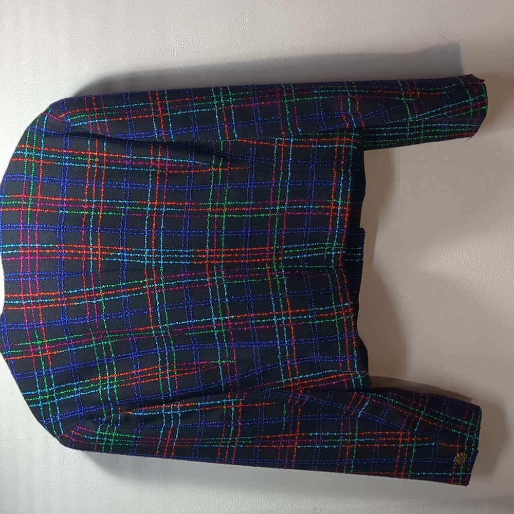 Pendleton Multicolor Plaid Cropped Blazer - Picture 8 of 8